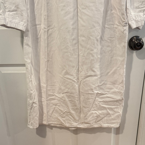 Ella Simone Victorian Ruffle Flannel Nightgown - White - Picture 7 of 11